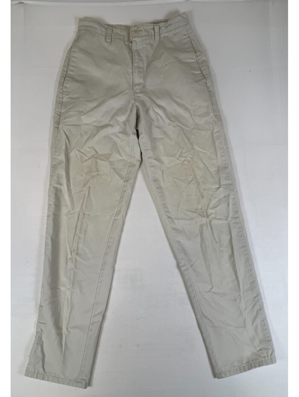 Vintage Levi's Women Chino Pants Size 27 Beige Straight Trousers
